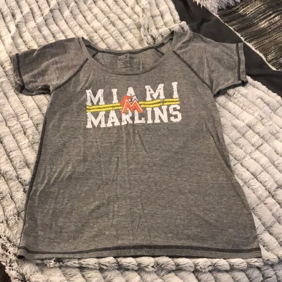 soft as a grape Tops - Soft as a grape Miami Marlins Tee